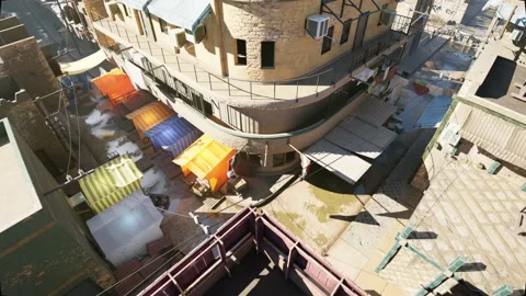 Middle Eastern 3D CGI Drone Aerial Footage, Flying through a window Stock Footage 237899352