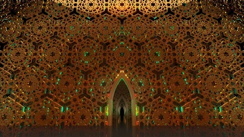 Middle Eastern Art Architecture Stock Footage 119877852