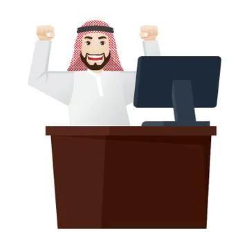 Middle Eastern Businessman Stock-Illustration