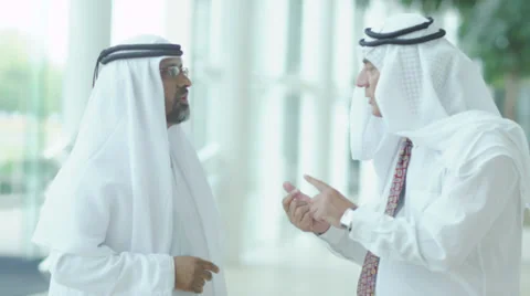Middle eastern businessmen Stock Footage 32961052