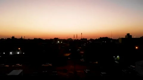 Middle Eastern City Sunset Stock Footage 211359835