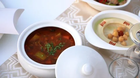 Middle Eastern Cuisine Stock Footage 318303026