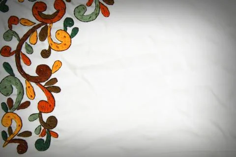 Middle Eastern Flourishes Textile Texture Stockfoto's