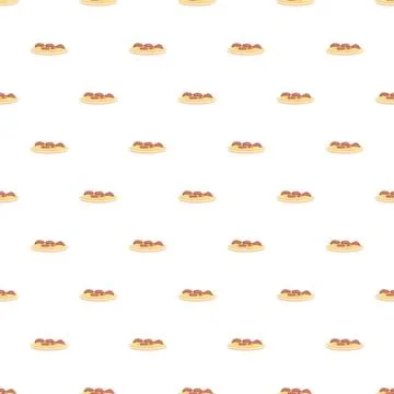 Middle eastern hummus and chickpeas food pattern Stock Illustration