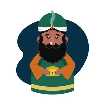 Middle eastern king turban. Vector Stock Illustration