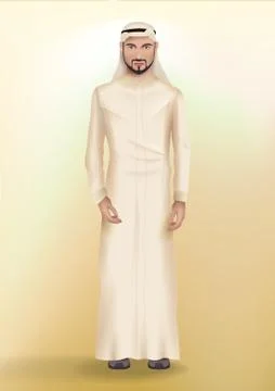 Middle Eastern Man Stock-Illustration