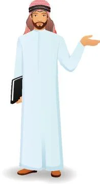 Middle Eastern Man Stock Illustration