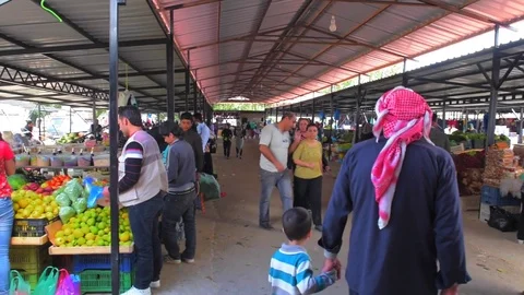 Middle Eastern Marketplace Video stock 79043182