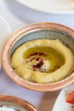 Middle eastern or arabic dishes and assorted meze Stock Photos
