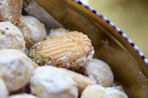 Middle eastern pastries Stock Photos