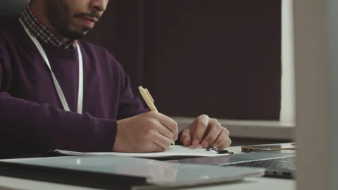 Middle Eastern Software Developer at Workplace Stock Footage 247620864