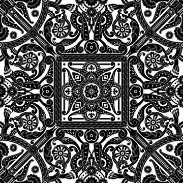 Middle eastern vintage pattern Stock Illustration