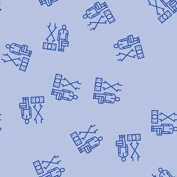 Middle financial class line seamless pattern Stock Illustration