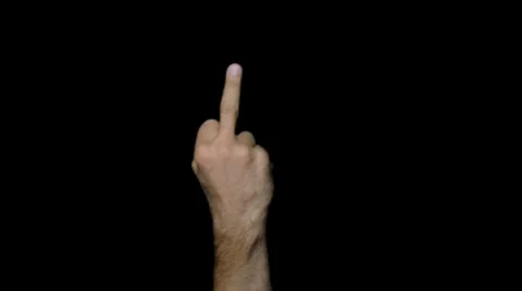 Middle Finger Vídeo Stock 25456740