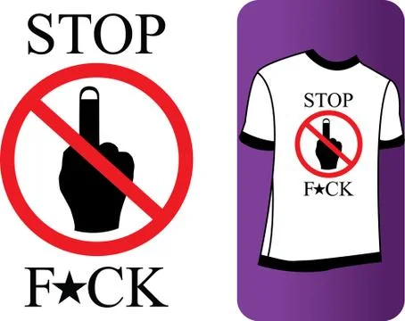 The middle finger Stock Illustration