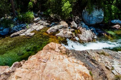 Middle Fork Kaweah River, Sequoia National Park, California Stock Photos