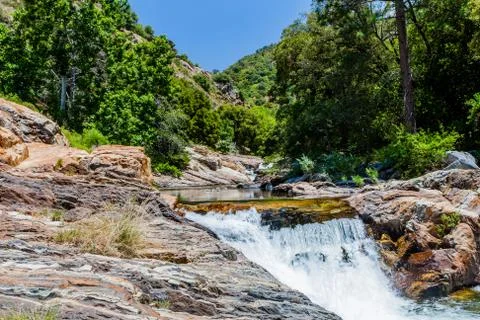 Middle Fork Kaweah River, Sequoia National Park, California Stock Photos