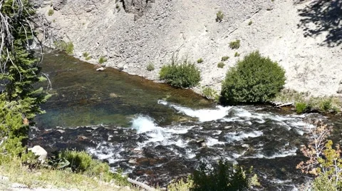 Middle Fork San Joaquin River Stock Footage 66077329