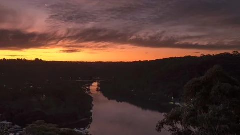 Middle Harbour Timelapse Stock Footage 196296399