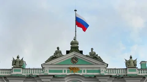 Middle of the Hermitage Museum Vídeos de archivo 11166733