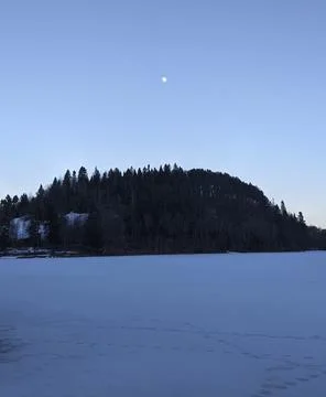Middle of the lake Stock Photos