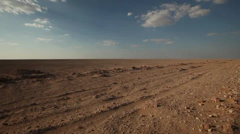 In the middle of nowhere, Egyptian Desert, panoramic view Stock Footage 38876850