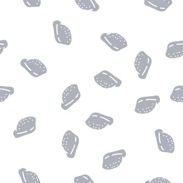 Middle phalanx glyph vector seamless pattern 스톡 일러스트