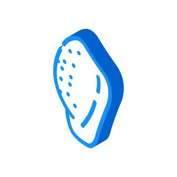 Middle phalanx isometric icon vector illustration Stock Illustration