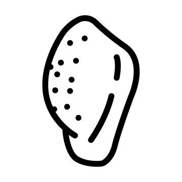 Middle phalanx line icon vector illustration Stock Illustration