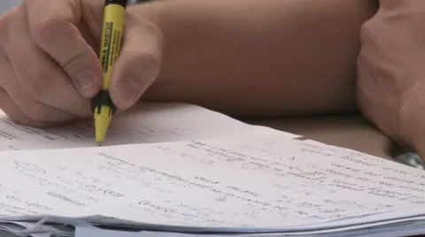 Middle school student doing work in classroom (3 of 3) Stock Footage 10327270