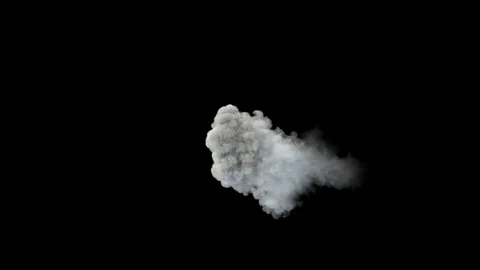 Middle size smoke puff / dust puff. Stock Footage 82545153