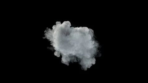 Middle size smoke puff / dust puff. Stock Footage 82545264