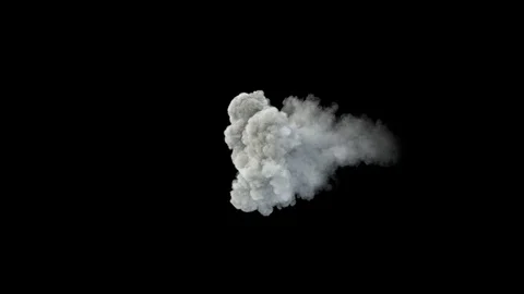 Middle size smoke puff / dust puff. Stock Footage 82545330
