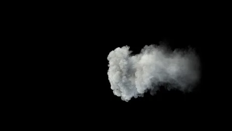 Middle size smoke puff / dust puff. Stock Footage 82545575