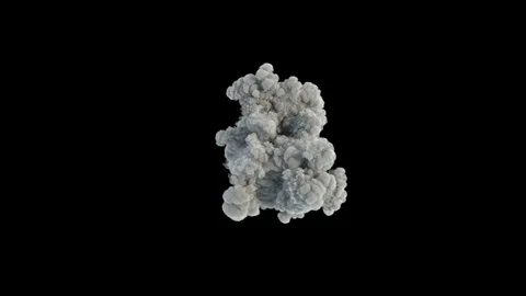 Middle size smoke puff / dust puff. Stock Footage 83646460