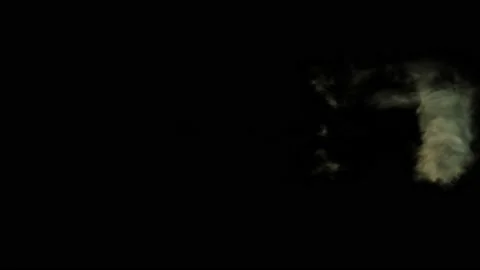 Middle Size Smoke Puff Or Dust Puff With Alpha Channel Stock-Footage 153665798
