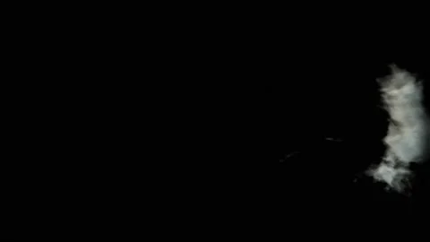 Middle Size Smoke Puff Or Dust Puff With Alpha Channel Stock-Footage 153666698