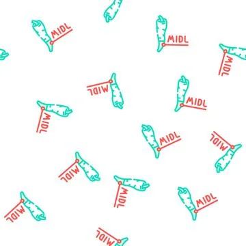 Middle spice pepper vector seamless pattern Illustrazione stock