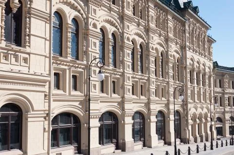 Middle Trading Rows on Red Square - a monument to history and culture. Built  Stock Photos