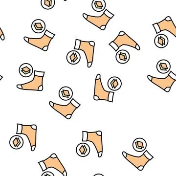 Middle warm sock color icon vector isolated illustration Stock Illustration