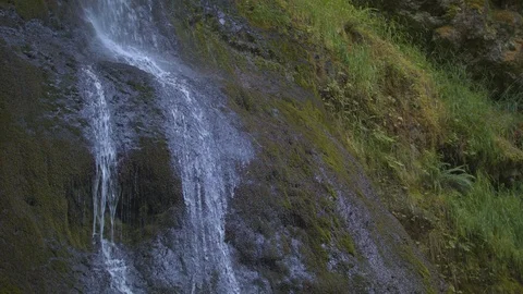 Middle of Winter Falls at Silver Falls Stock Footage 91263500