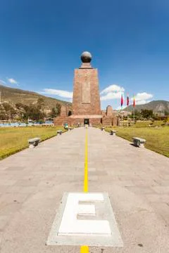 Middle of the World Monument Stock Photos