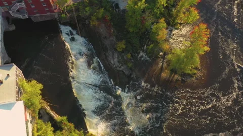 Middlebury Falls 스톡 동영상 143603840