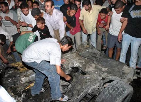 Mideast Gaza Apache Attack - Sep 2004 Foto stock