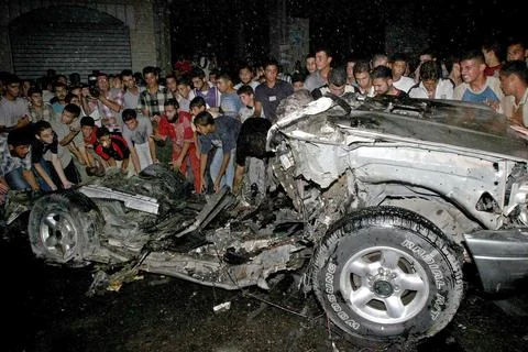 Mideast Gaza Apache Attack - Sep 2004 Foto stock