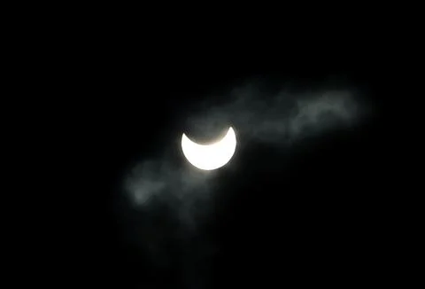 Mideast Israel Solar Eclipse - Jan 2011 Fotos Stock