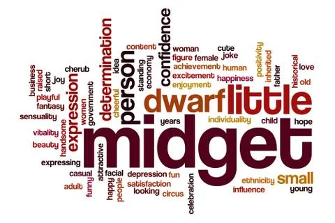 Midget word cloud Stock Illustration