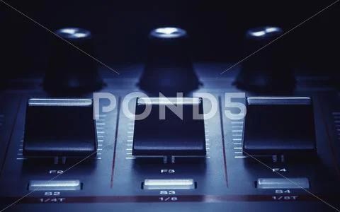 Midi Controller Details Stock Photos