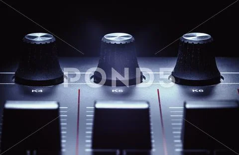 Midi Controller Details Stock Photos