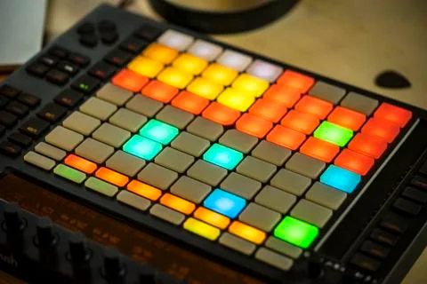 Midi Pad Controller Stock Photos